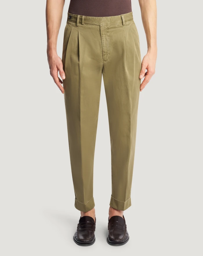 Carrot cotton trousers