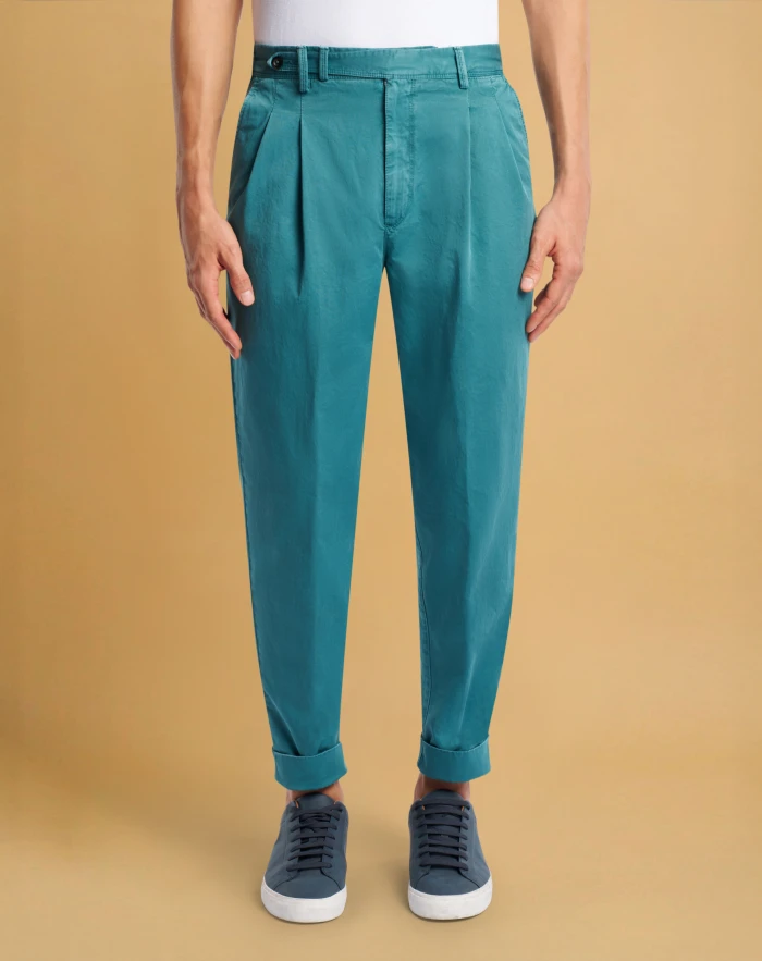 Carrot cotton trousers